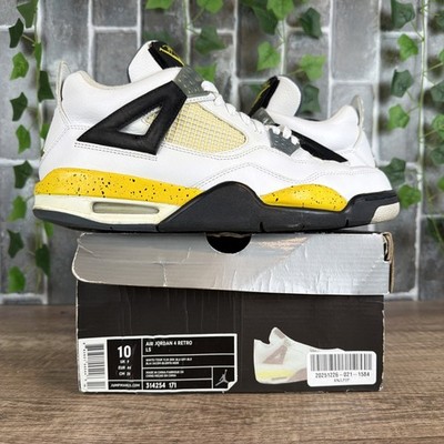 Size 10   Air Jordan 4 LS Tour Yellow 2006 314254-171 OG Authentic *Rare