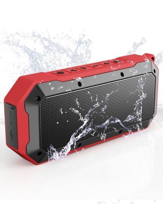 Bluetooth Jobsite Speaker with Magnet and Hook, 30H Working Time IPX6 Waterproof