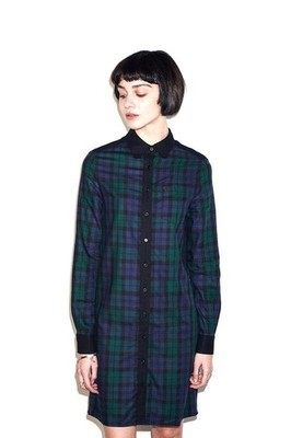 Women Fred Perry Dress Green Tartan S