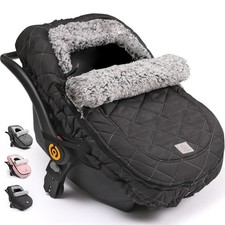 Car Seat Cover Baby: Winter Infant Carseat Canopy for Boy Girl Newborn, Zippe...