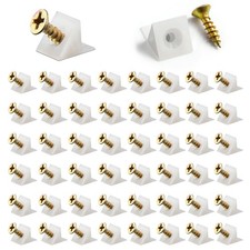 SYJINHUASY 50 Packs Mending Wedges Fixing Sagging Drawer Natural Plastic