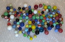 Vintage Antique Marble Lot Of 140 Pre 1970's Peltier Akro Agate 