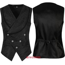 Men Victorian Vest Gentlemens Waistcoat Historiacal Men Vest for Halloween