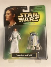 Star Wars Power of the Force Princess Leia Collection With R2D2 Figure New VTG
