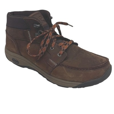 Chaco Brio Boots Mens 11 Brown Good Leather Moc Toe Mid Top J105353