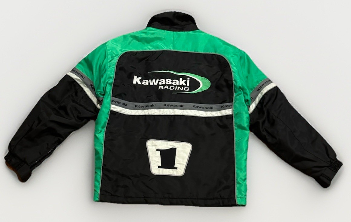 Vintage Kawasaki Racing Team Pit Crew Jacket S Eckl  Motorcycle 90s Y2K Rare