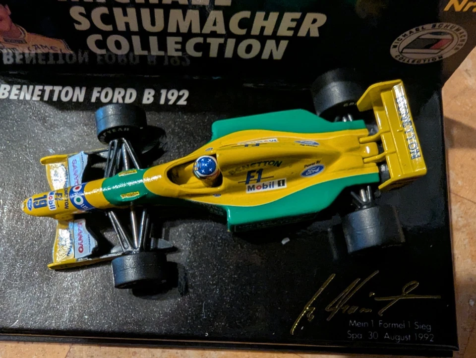 Minichamps 1:64 Colección Michael Schumacher Nº 1 Benetton Ford B 192 Foto 4 de 4