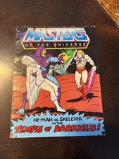 Vintage 1980s He-Man MOTU Action Figure Mini Comic Temple Of Darkness Skeltor
