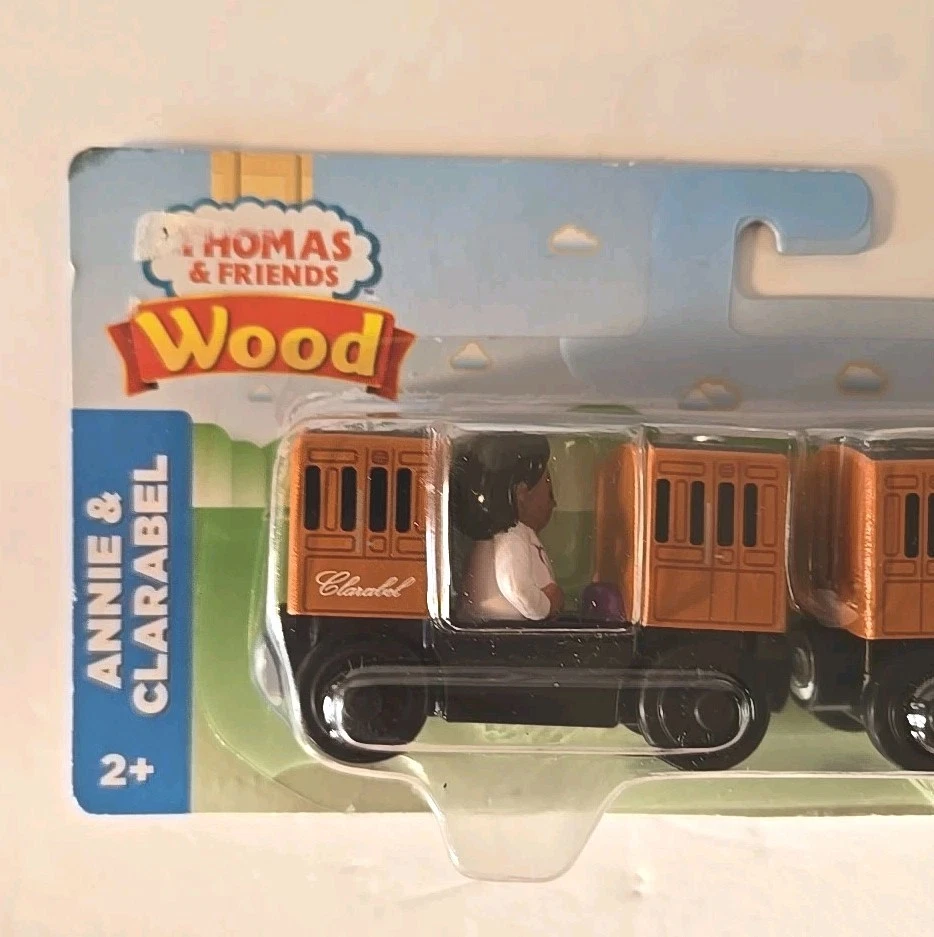 Thomas and Friends Annie and Clarabel vagones de tren de madera nuevos en caja Foto 2 de 4