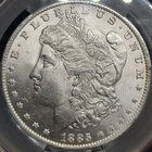 1885-O Morgan Silver $1 Dollar CAC Graded MS63 New Orleans Mint- Blast White Lus