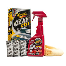 Meguiars Smooth Surface Clay Kit Includes 3 Clay Bars 16oz. Quik Detailer