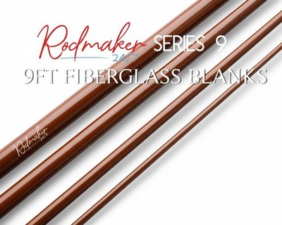 Rodmaker 247 Series 9 - 9'0'' - 4pc - 5/6wt Fiberglass Blank - Brown