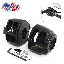 Handlebar Switch Housing Covers Black For Harley Sportster 883 1200 Road King