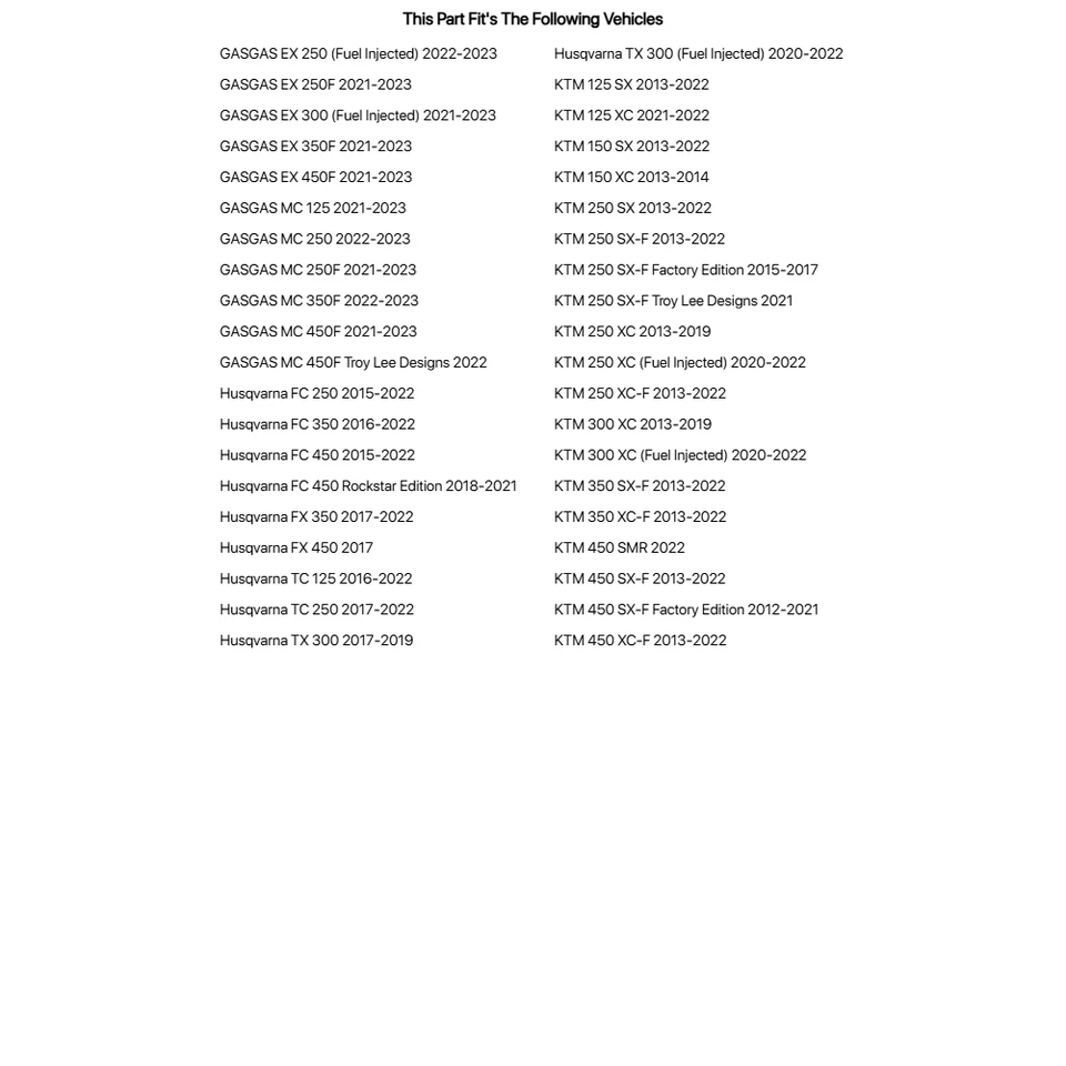 Kit espaciadores de rueda trasera de aluminio Tusk para Husqvarna TC 125 2016-2022 Foto 4 de 4