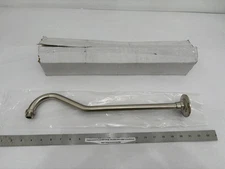NEW Jones Stephens 18" Raised Bend Shower Arm/Flange BRUSH NICKEL - S0157B (cos)