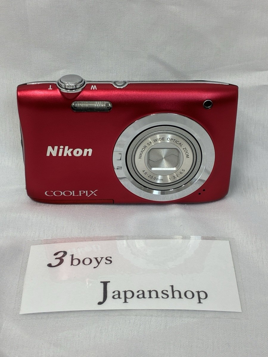 Nikon Coolpix A100 Red Compact Digital Camera 20.0 MP