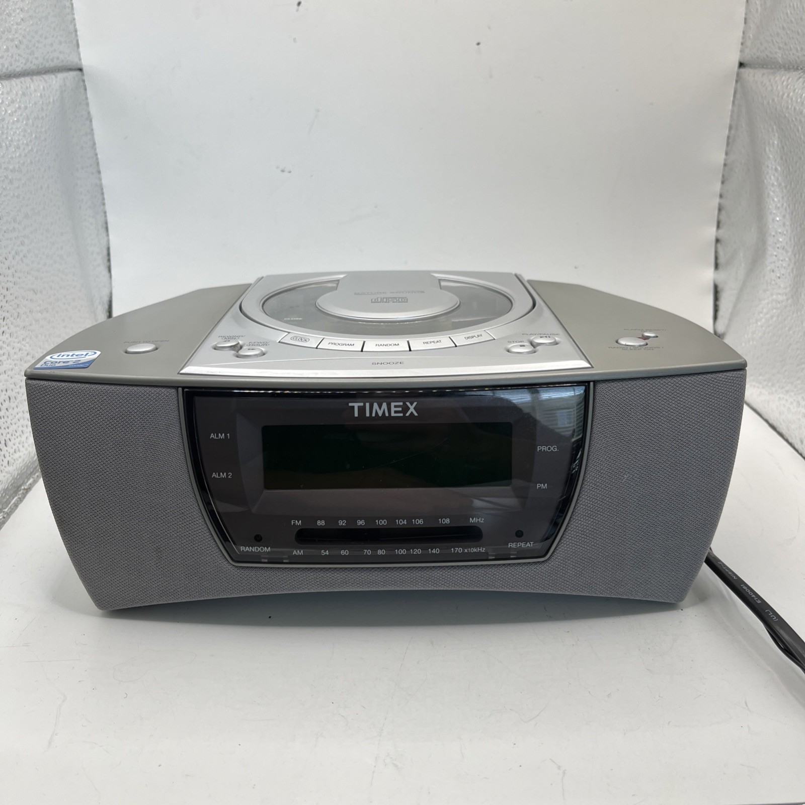 Timex T608T Digital Stereo CD Alarm Clock Radio Nature Sounds MP3 Line-In
