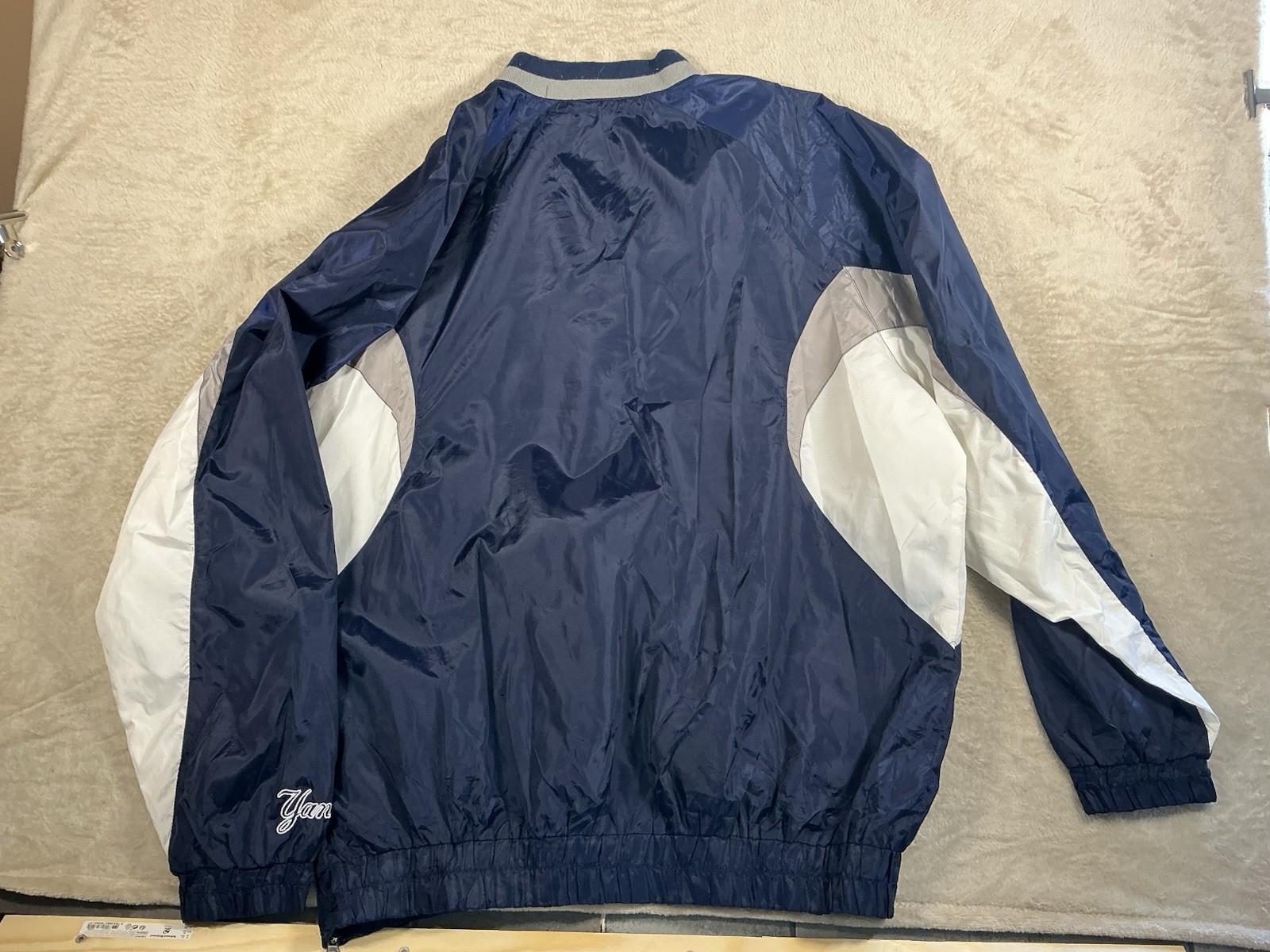 New York Yankees Sports Top Jumper Mens Unisex Navy Blue White Large Baseball image 5