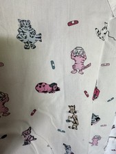Womens Scrub Top Size M Multi-Colored Dog and Cats Pattern