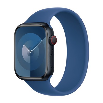 Silikon Solo Loop für  Apple Watch | 44/45/46/49 mm - Größe 7 - Blue Ocean