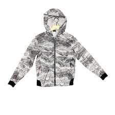 Champion Marbled Windbreaker Lightweight Women s Full Zip Hooded Size Small