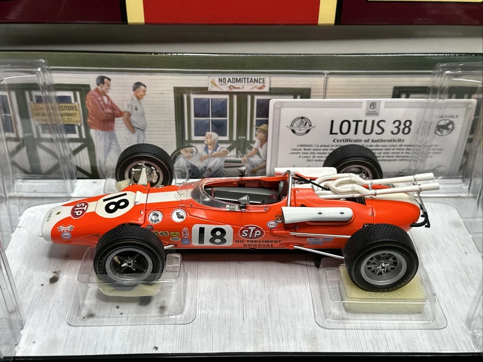 Carousel 1 Lotus 38 1966 Indianapolis 500 Race Car F1 Diecast #18 5202 - Image 2 of 4
