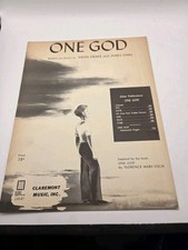 One God Piano Sheet Music 1954 Ervin Drake James Shirl