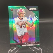 Simmie Cobbs Jr. 2018 Panini Prizm Prizm Green 298 Washington Redskins Rookie