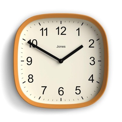 10 Inch Sprite Modern Retro Rounded Square Wall Clock Easy Read