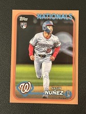 Nasim Nunez 2024 Topps Rookie Gold Border Parallel /2024 Nationals 