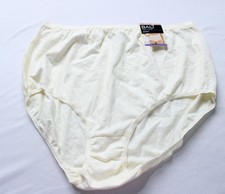 Bali Women's Full Cut Fit Stretch Classic Cotton Briefs NN7 Moon Light 3XL NWT