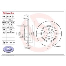2x Brembo Scheibenbremse hinten 26269922