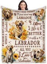 Labrador Throw Blanket, Dog Owners, Labrador Flannel Blanket, Women, Girls