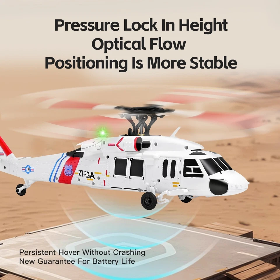 WLtoys K270 4-CH RC Helicopter,Blackhawk UH-60,6-Axis Gryo,2.4GHz,Optical Flow - Image 2 of 4