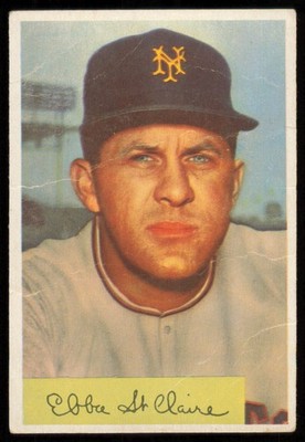 1954 Bowman #128 Ebba St. Claire New York Giants