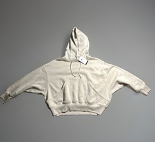 Nike Womens cropped fit hoodie Size L Cream