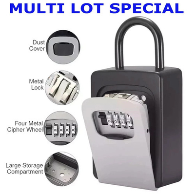 #ad Key Lock Box for Outside Combination Lockbox for House Key Portable Wall Mounted $49.95