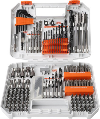 200-Piece Drill & Screwdriver Bit Set with Storage Case for DIY Projects