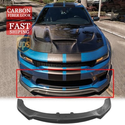 For Dodge Charger SRT Widebody 2020-2023 V4 Style Carbon Fiber Front Bumper Lip