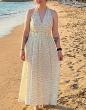NEW A New Day Target Open Back Maxi Dress Fish Print XS