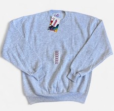 Vintage 90s Jerzees Grey Crewneck Sweatshirt Size Medium- NWT