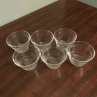 Vintage PYREX 462 Clear Custard Cups 3 line Scalloped Rim 5 oz Ramekin Set of 6