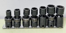 Snap-on 207ipfm 7 Piece 38dr 6pt Metric Shallow Impact Swivel Socket Set