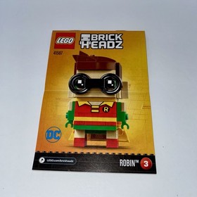 Lego BrickHeadz DC Comics Robin 41587 Complete w/ Manual Batman Super Heroes