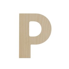 Wooden Letter P 12 inch, Unfinished Large Wood Letters for Crafts  Woodpeckers