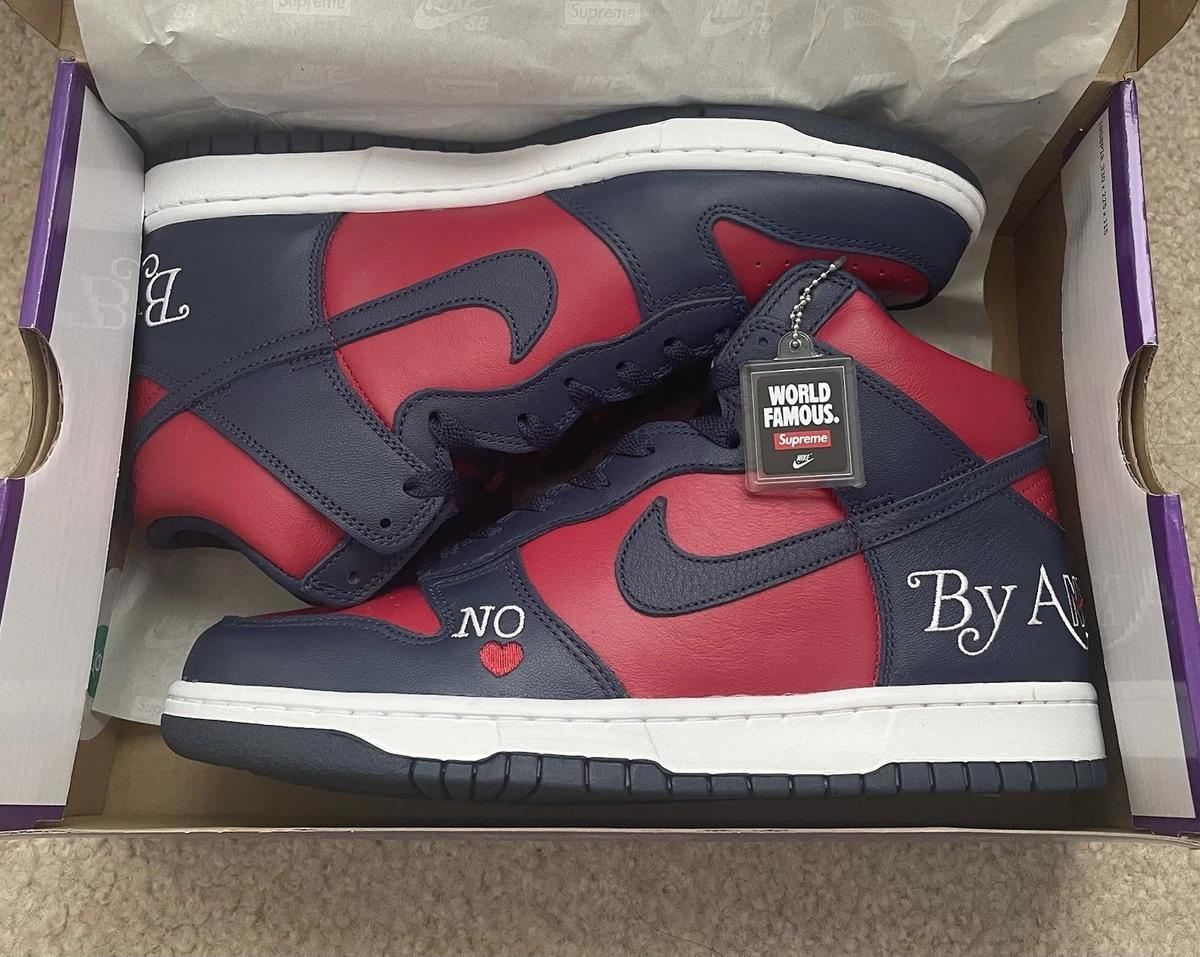 Nike Dunk High Supreme Red | eBay