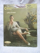Vintage Sears Cling-Alon Stocking Sandstone Shapely Size A 9.5-10.5 Ultra Sheer