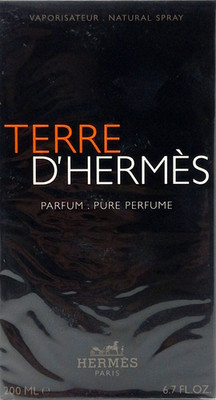 HERMES TERRE D'HERMES PURE PERFUME SPRAY FOR MEN 6.7 Oz / 200 ml BRAND NEW ITEM!