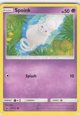 2017 Spoink Common SM - Crimson Invasion 41/111 NM Normal LP-NM