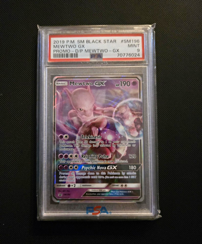 Mewtwo-GX graded PSA 9 for sale on eBay